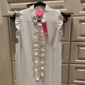 Lilly Pulitzer Adalee Shift Dress Resort White Size 16